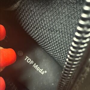 TOP Moda Black Textured Handbag